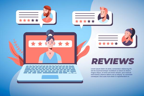 Laptop con diferentes opiniones de usuarios