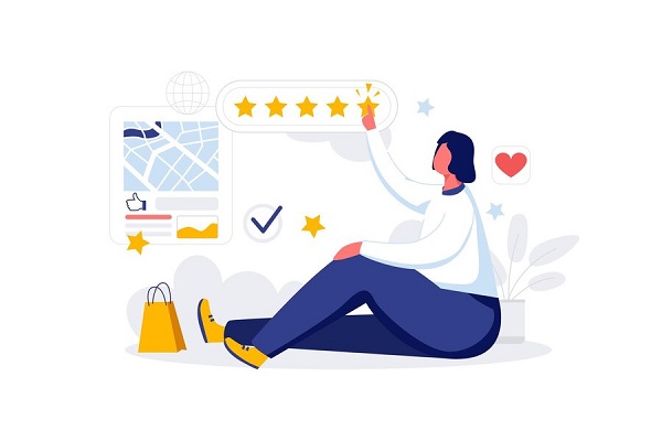 Reseña falsa - Usuario haciendo una reseña positiva