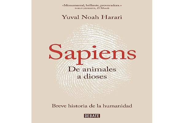 Libros de historia recomendados - Portada de Sapiens de animales a dioses