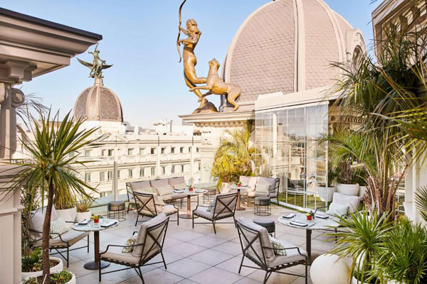 Hoteles pet friendly - Vista de la ciudad de Madrid desde la azotea del Hyatt Centric Gran Vía Madrid