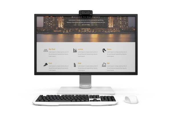 Marcas de computadoras - Ordenador de sobremesa con pantalla plana brinda un aspecto más moderno y elegante en el entorno laboral 