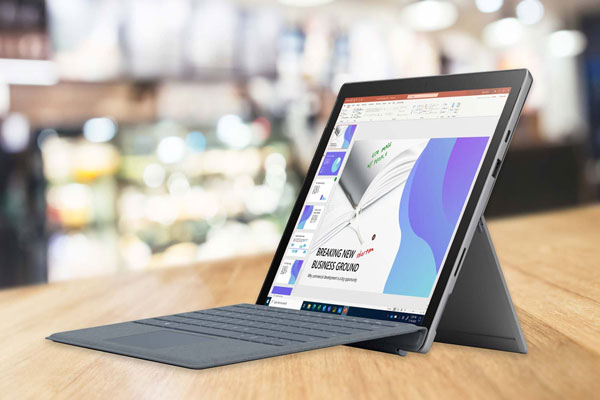Microsoft Surface Pro 7+ como uno de los prototipos estrella más innovadores y vendidos del mercado 