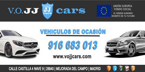 Coches de segunda mano Madrid - Flyer publicitario de V.O. JJ cars