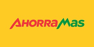 Logo del supermercado Ahorramas, frescura en variedad de frutas, verduras, carnes, pescados y mariscos