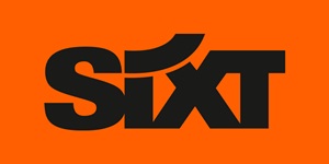 Alquiler de coches de lujo - Logo de la agencia Sixt, alquileres de vehículos en Barcelona