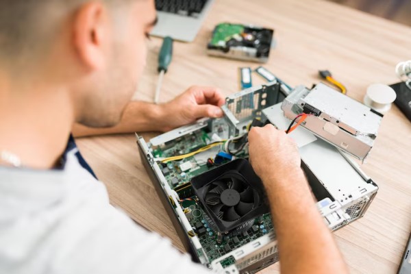 reparación de ordenadores Barcelona - reparador de ordenadores arreglando un pc